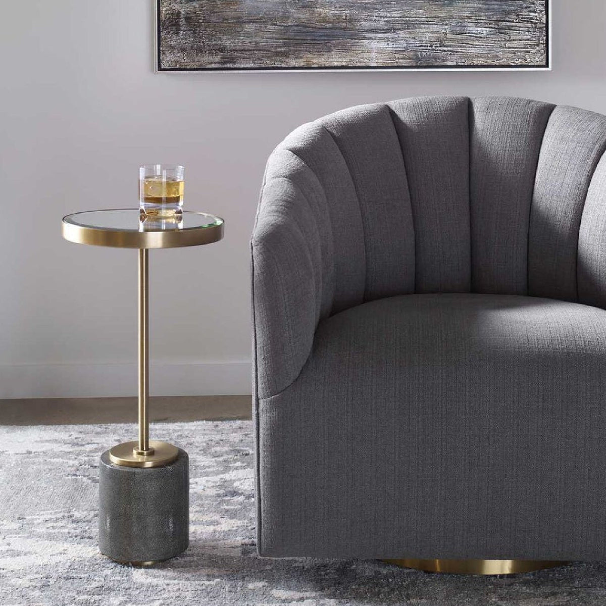 Modern European furniture - Shagreen Base Drink Table - www.oroa.com