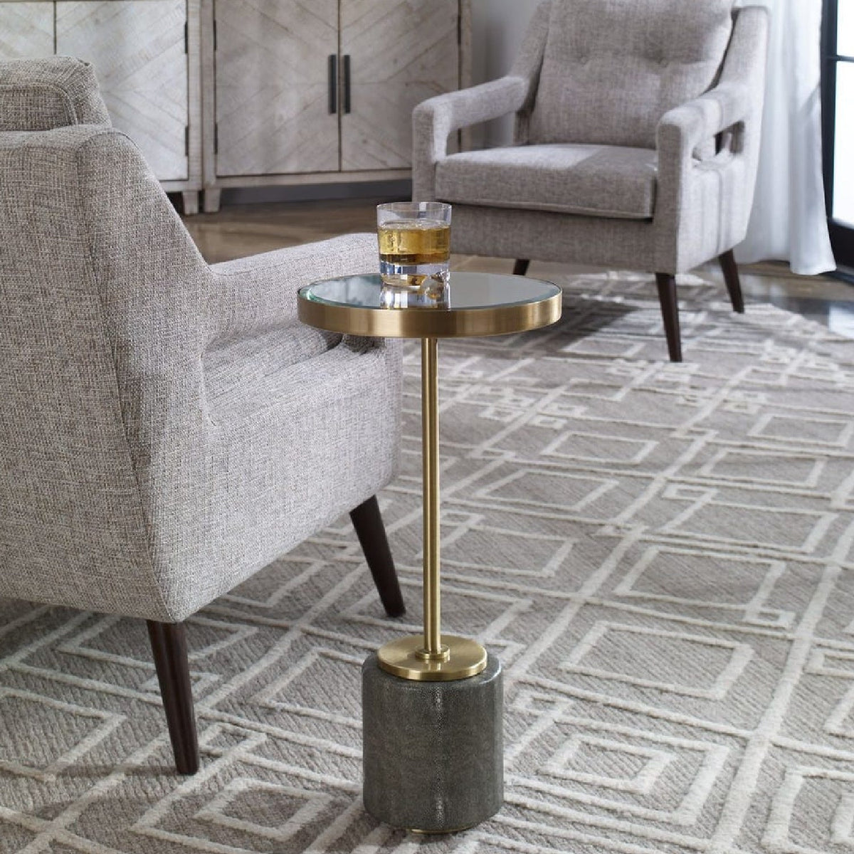 Modern European furniture - Shagreen Base Drink Table - www.oroa.com