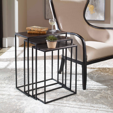 Modern European furniture - Cast Aluminum Nesting Tables (3) - www.oroa.com