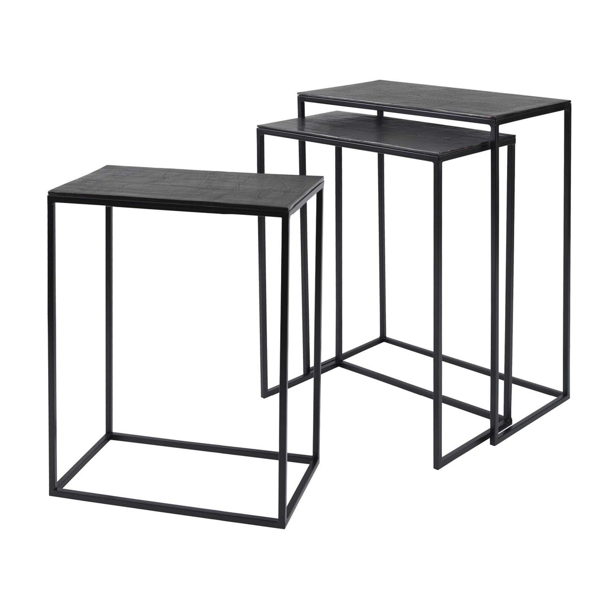 Modern European furniture - Cast Aluminum Nesting Tables (3) - www.oroa.com