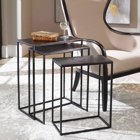 Modern European furniture - Cast Aluminum Nesting Tables (3) - www.oroa.com