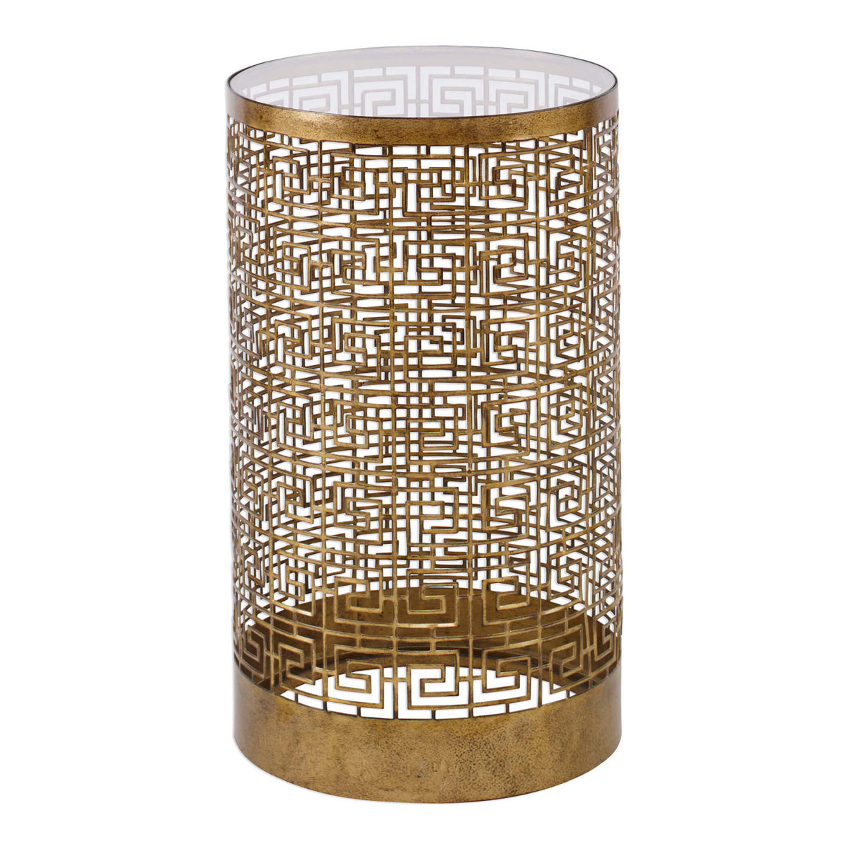 Modern European furniture - Gold Lattice Drink Table - www.oroa.com
