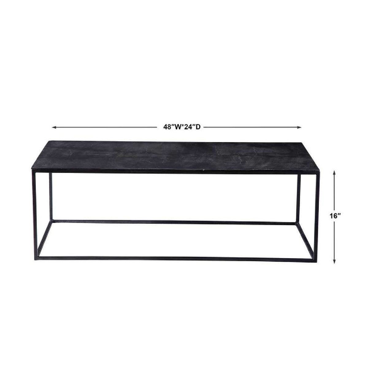 Modern European furniture - Bronze Aluminum Coffee Table - www.oroa.com