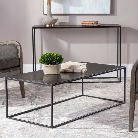 Modern European furniture - Bronze Aluminum Coffee Table - www.oroa.com