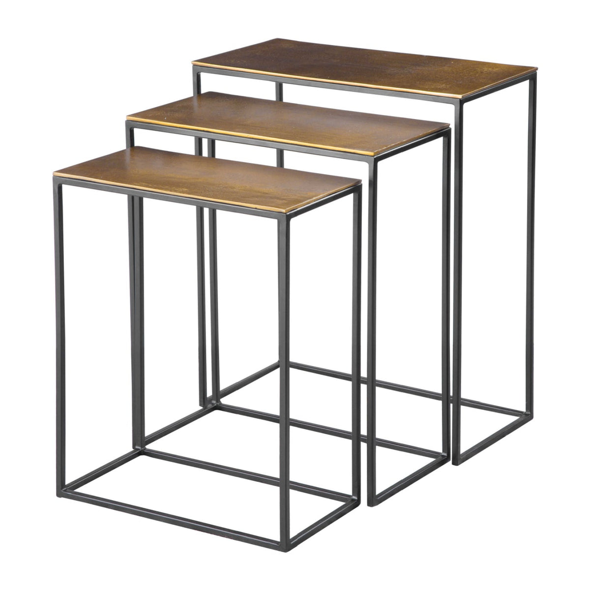 Modern European furniture - Cast Aluminum Nesting Tables (3) - www.oroa.com