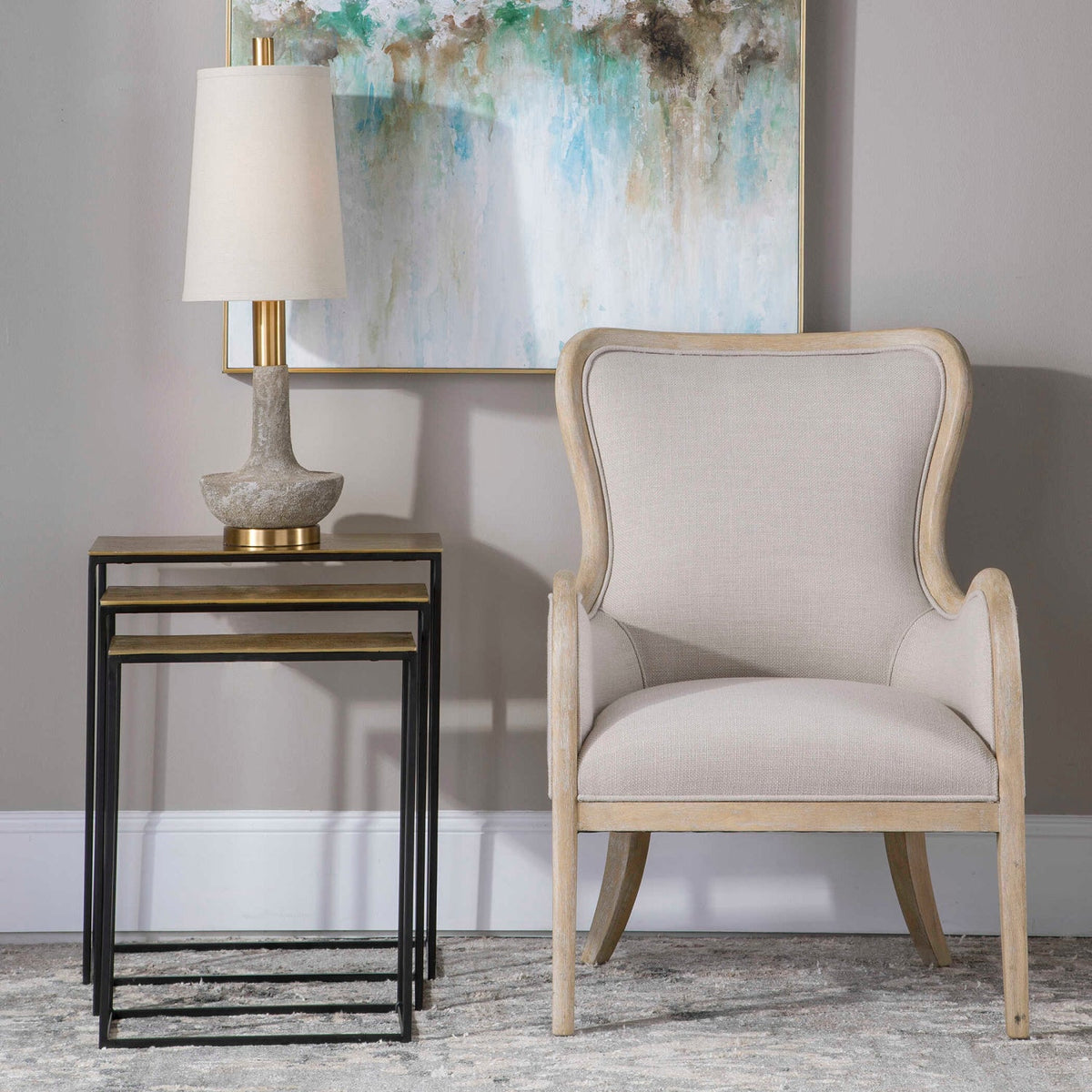 Modern European furniture - Cast Aluminum Nesting Tables (3) - www.oroa.com