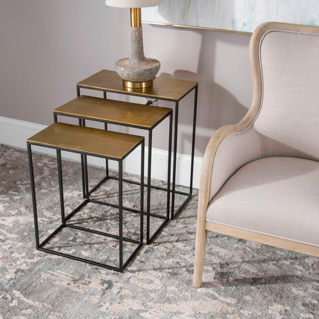 Modern European furniture - Cast Aluminum Nesting Tables (3) - www.oroa.com