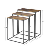 Modern European furniture - Cast Aluminum Nesting Tables (3) - www.oroa.com