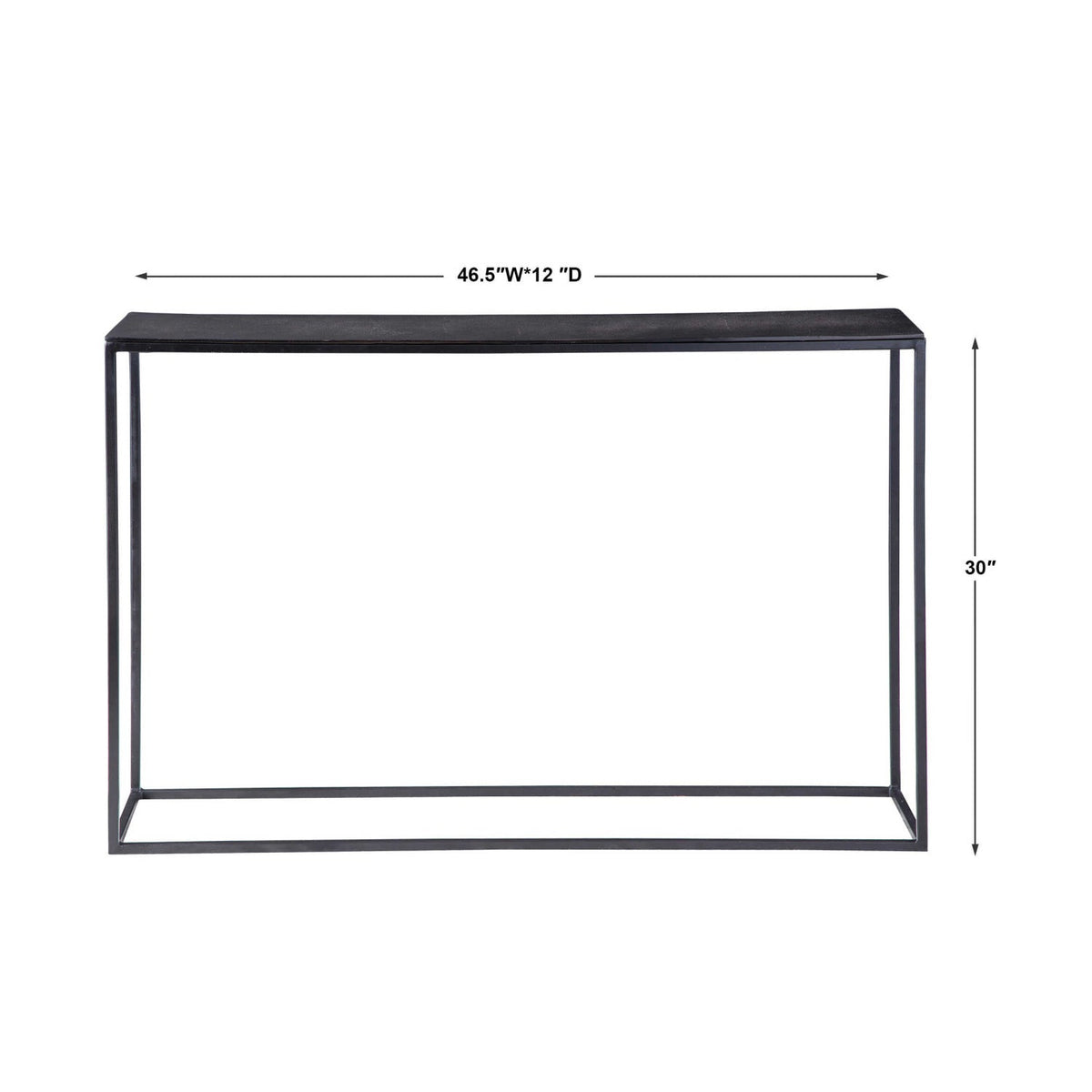 Black Iron Industrial Console Table by Uttermost Coreene, alternate view 5