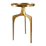 Modern European furniture - Round Cast Aluminum Accent Table - www.oroa.com