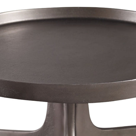 Modern European furniture - Round Cast Aluminum Accent Table - www.oroa.com