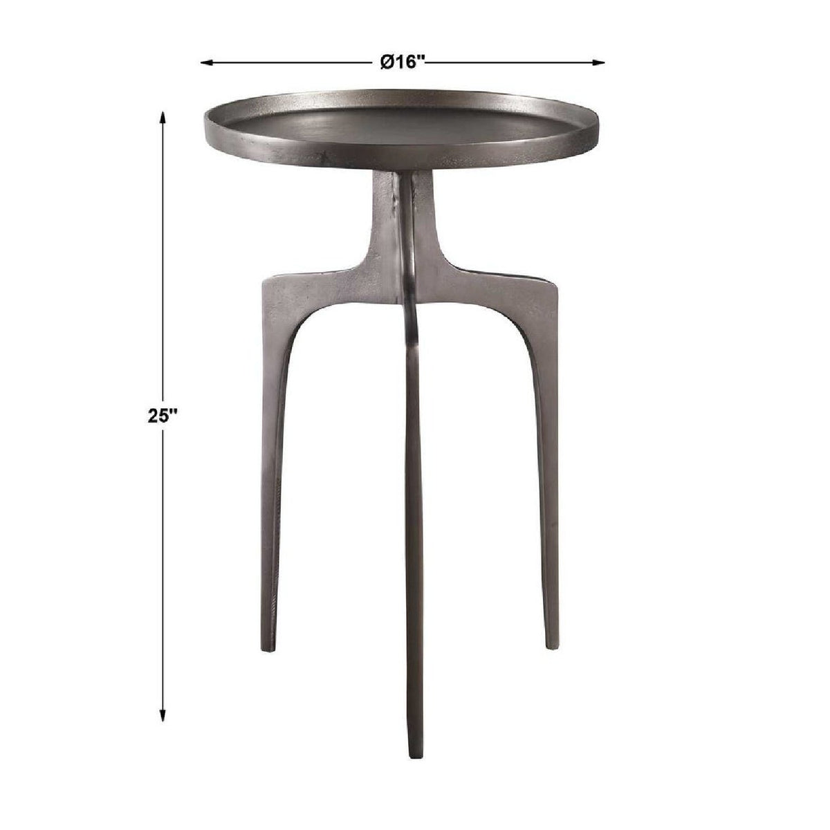 Modern European furniture - Round Cast Aluminum Accent Table - www.oroa.com