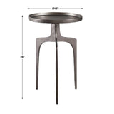 Modern European furniture - Round Cast Aluminum Accent Table - www.oroa.com