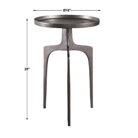 Modern European furniture - Round Cast Aluminum Accent Table - www.oroa.com