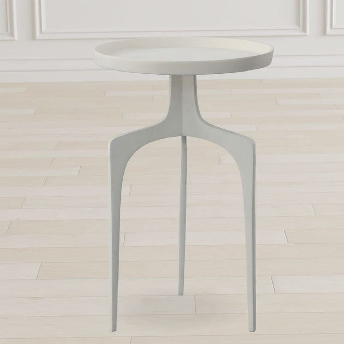 Modern European furniture - Round Cast Aluminum Accent Table - www.oroa.com