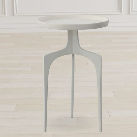 Modern European furniture - Round Cast Aluminum Accent Table - www.oroa.com