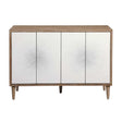 White Starburst 4-Door Cabinet by Uttermost Dani