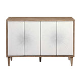 White Starburst 4-Door Cabinet by Uttermost Dani