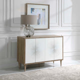 White Starburst 4-Door Cabinet by Uttermost Dani, alternate view 7