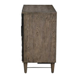 Oak Starburst 2-Door Cabinet by Uttermost Shield, alternate view 5