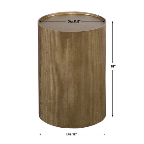 Reeded Gold Accent Table by Uttermost Adrina, alternate view 5