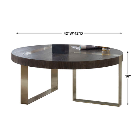 Modern European furniture - Oak Round Coffee Table - www.oroa.com