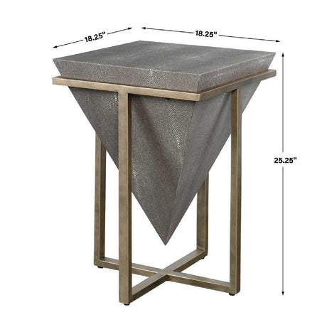 Modern European furniture - Fir Wood Pyramid Side Table - www.oroa.com