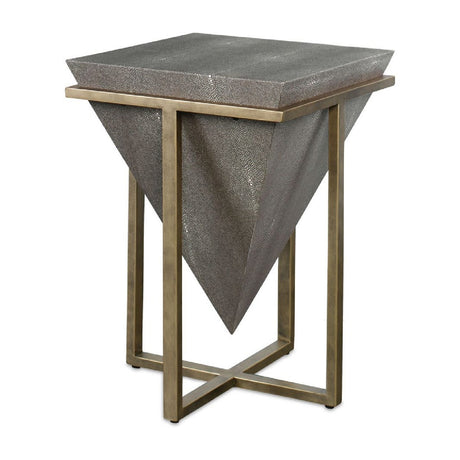 Modern European furniture - Fir Wood Pyramid Side Table - www.oroa.com