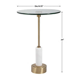Round Glass Accent Table by Uttermost Portsmouth, alternate view 5