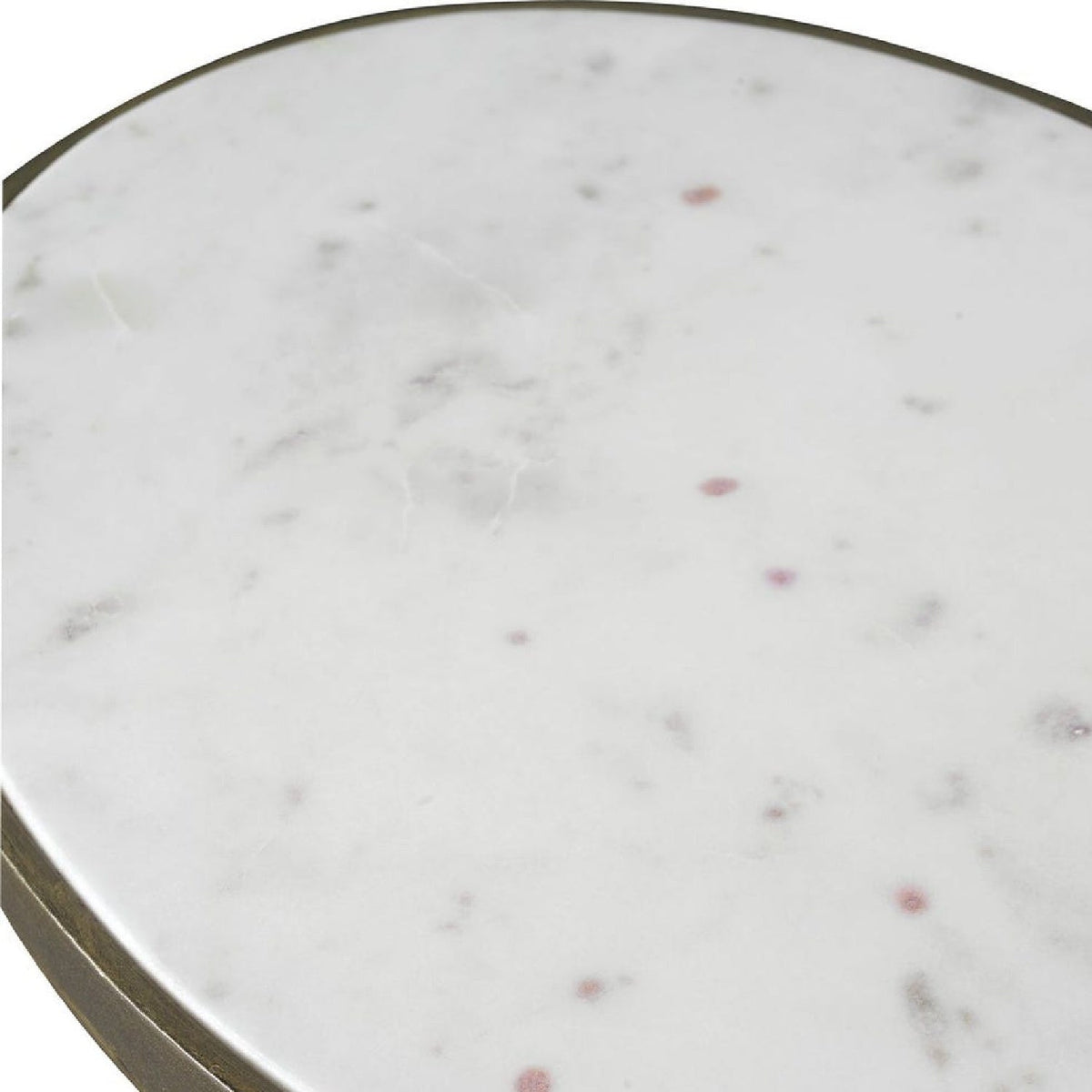 Modern European furniture - Iron Base Oval Accent Table - www.oroa.com