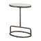 Modern European furniture - Iron Base Oval Accent Table - www.oroa.com