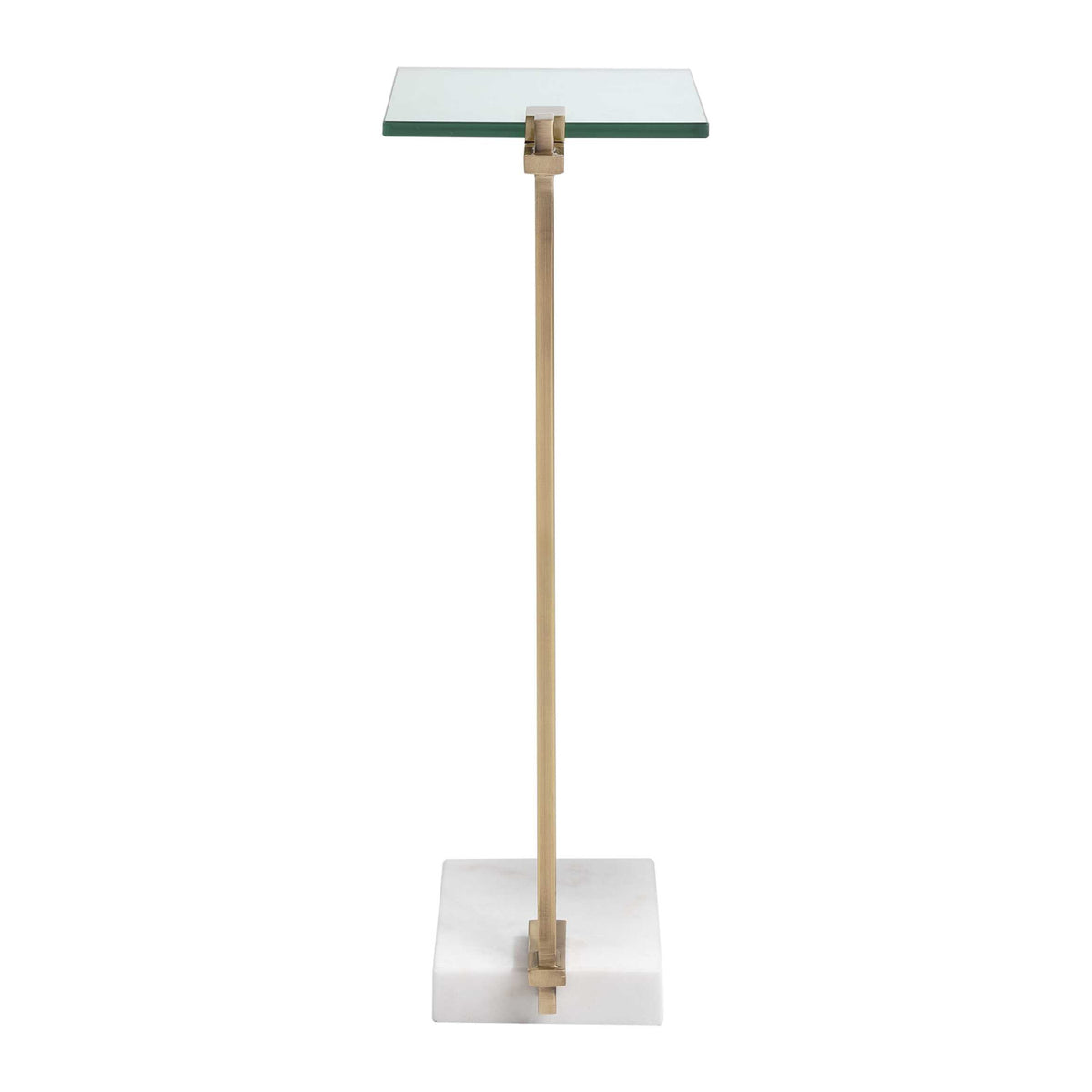 Modern European furniture - White Marble Foot Accent Table - www.oroa.com