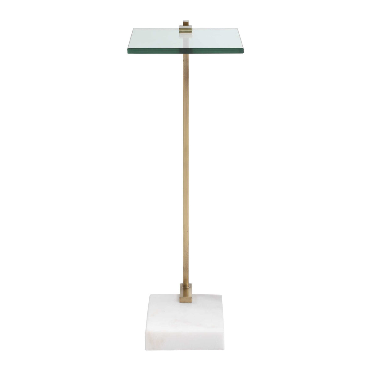 Modern European furniture - White Marble Foot Accent Table - www.oroa.com
