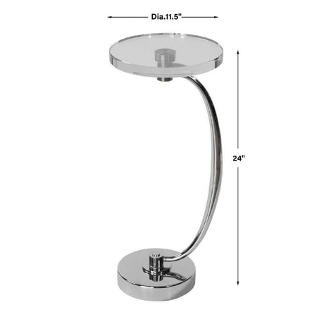 Modern European furniture - Round Crystal Drink Table - www.oroa.com