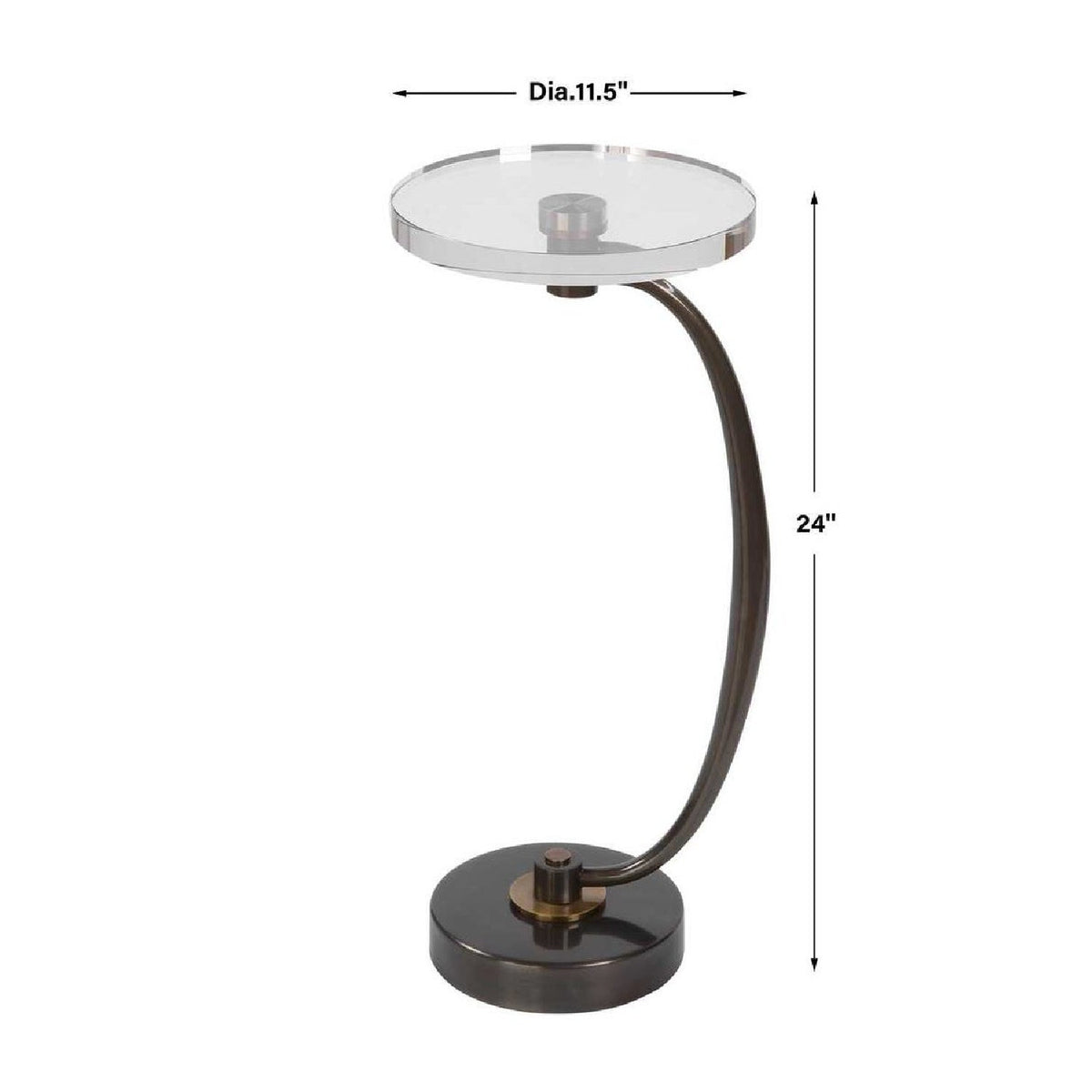 Modern European furniture - Round Crystal Drink Table - www.oroa.com