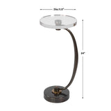 Modern European furniture - Round Crystal Drink Table - www.oroa.com