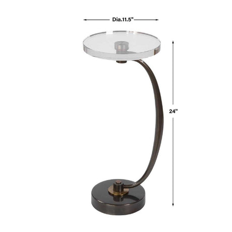 Modern European furniture - Round Crystal Drink Table - www.oroa.com