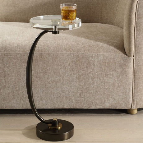 Modern European furniture - Round Crystal Drink Table - www.oroa.com