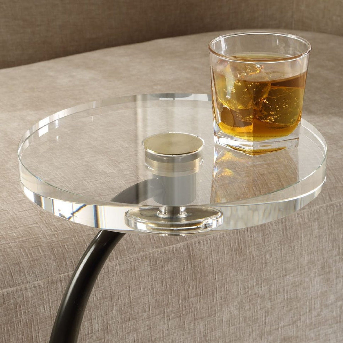 Modern European furniture - Round Crystal Drink Table - www.oroa.com