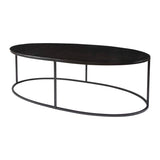 Black Aluminum Oval Coffee Table by Uttermost Coreene, alternate view 3