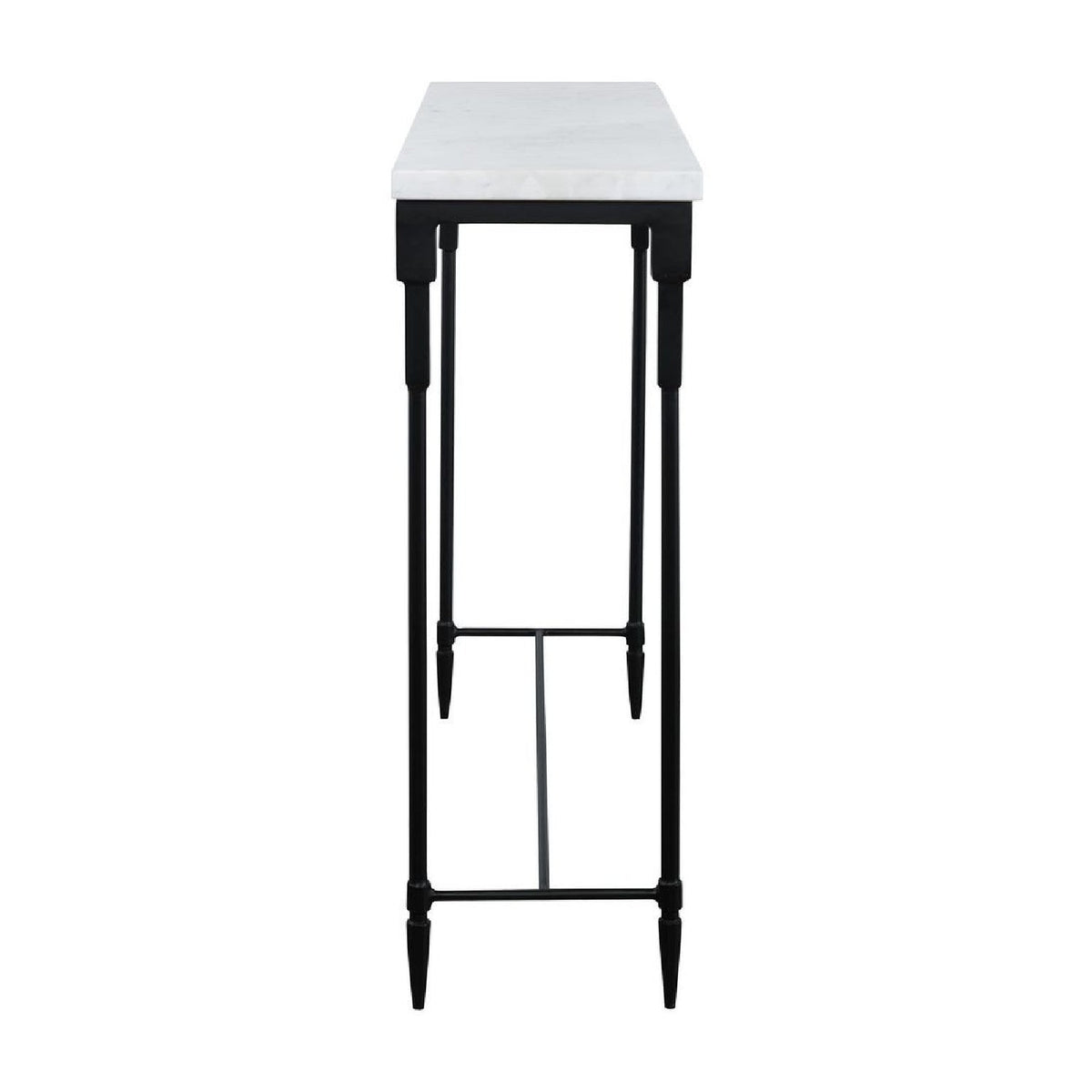 White Marble Console Table by Uttermost Bourges, alternate view 3