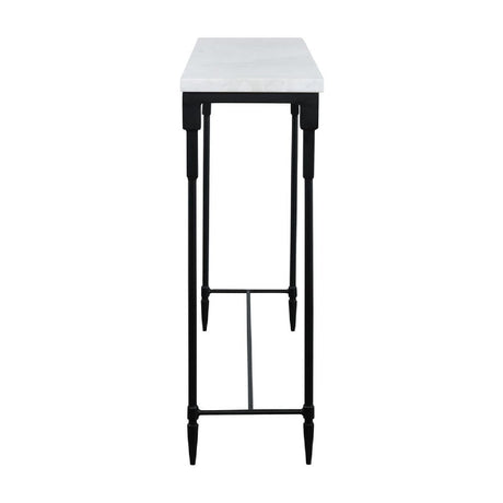 White Marble Console Table by Uttermost Bourges, alternate view 3