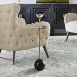 Modern European furniture - Gold Pedestal Drink Table - www.oroa.com