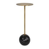 Modern European furniture - Gold Pedestal Drink Table - www.oroa.com