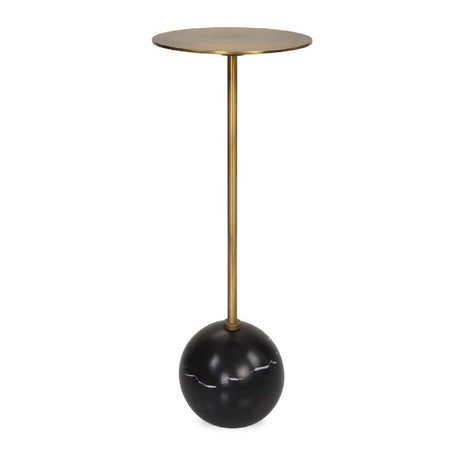 Modern European furniture - Gold Pedestal Drink Table - www.oroa.com