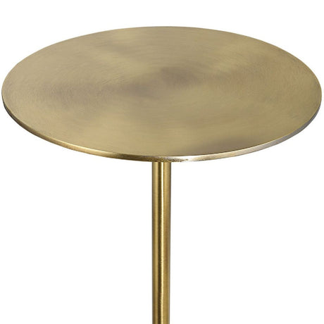 Modern European furniture - Gold Pedestal Drink Table - www.oroa.com