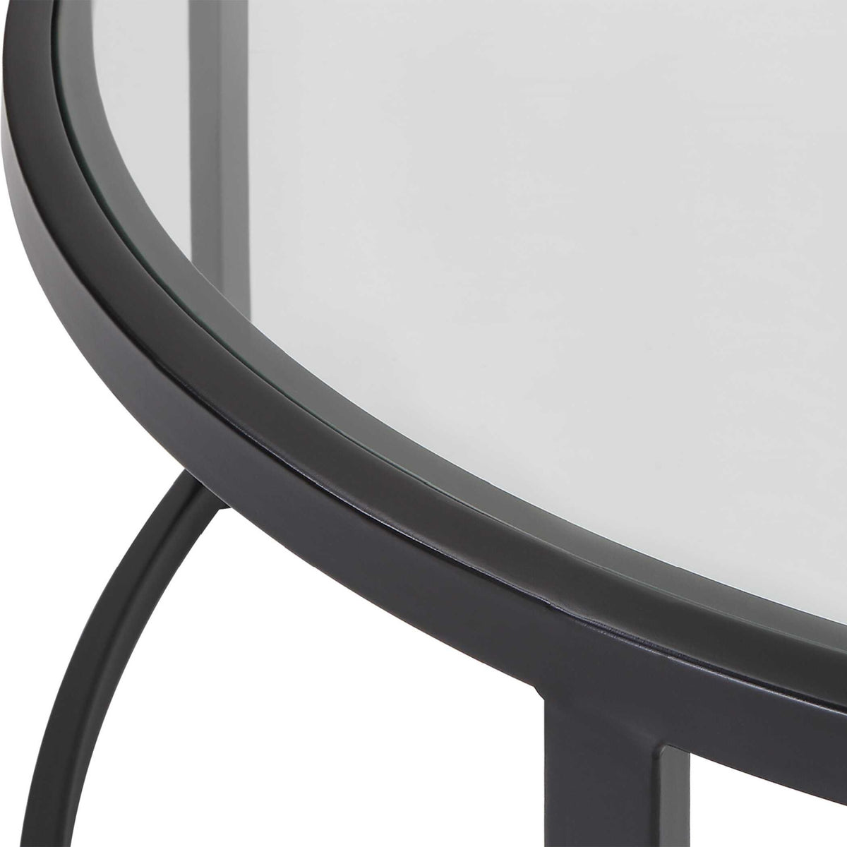 Modern European furniture - Black Round Nesting Coffee Tables (2) - www.oroa.com