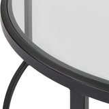 Modern European furniture - Black Round Nesting Coffee Tables (2) - www.oroa.com