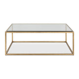 Modern European furniture - Gold Framed Coffee Table - www.oroa.com
