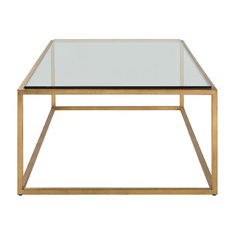 Modern European furniture - Gold Framed Coffee Table - www.oroa.com